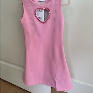 Lola + The Boys Pink Gem Heart Dress